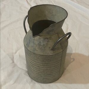 The Spring Shop Rustic Metal Milk Pitcher- Gray